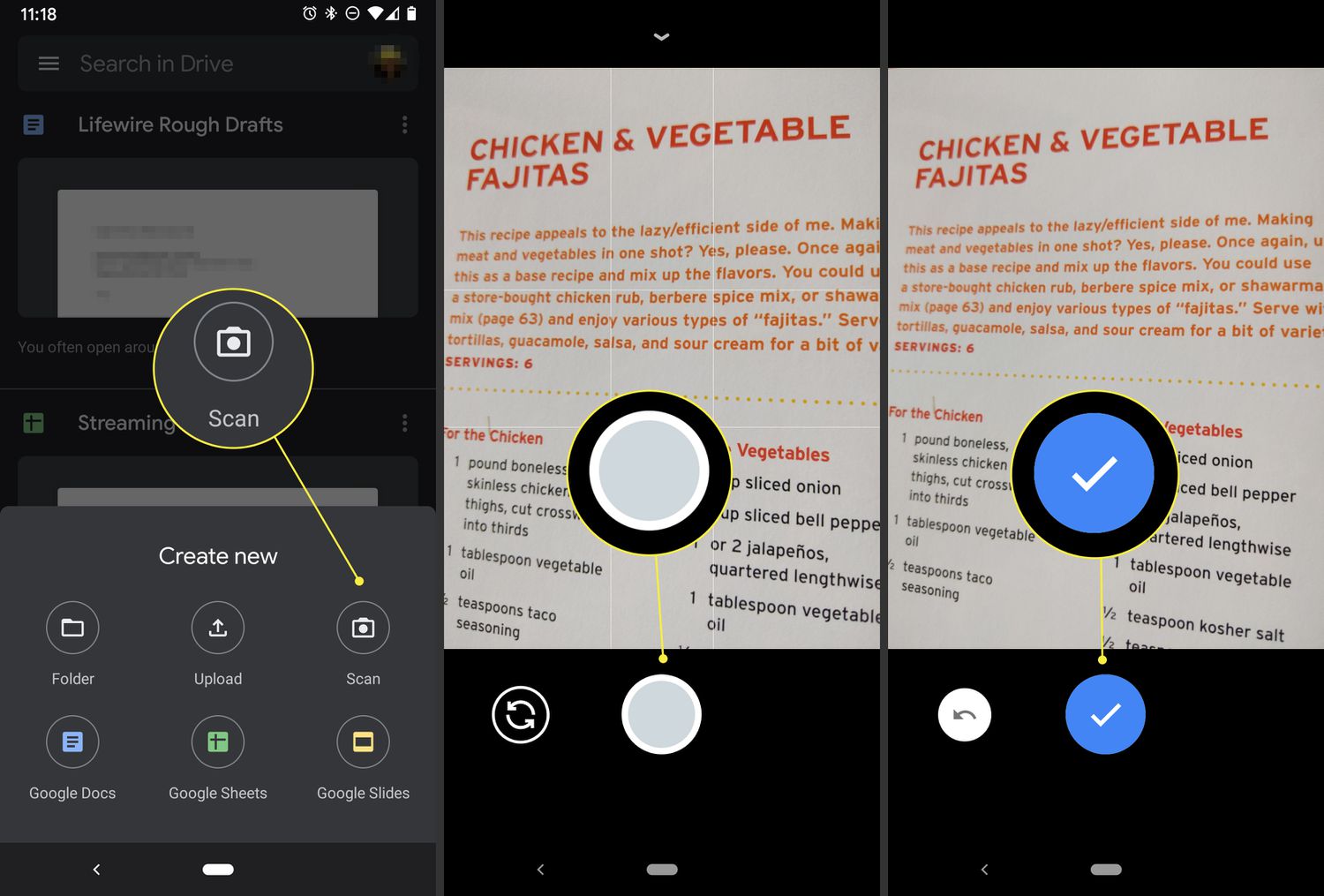 Scan Documents with Phone Camera