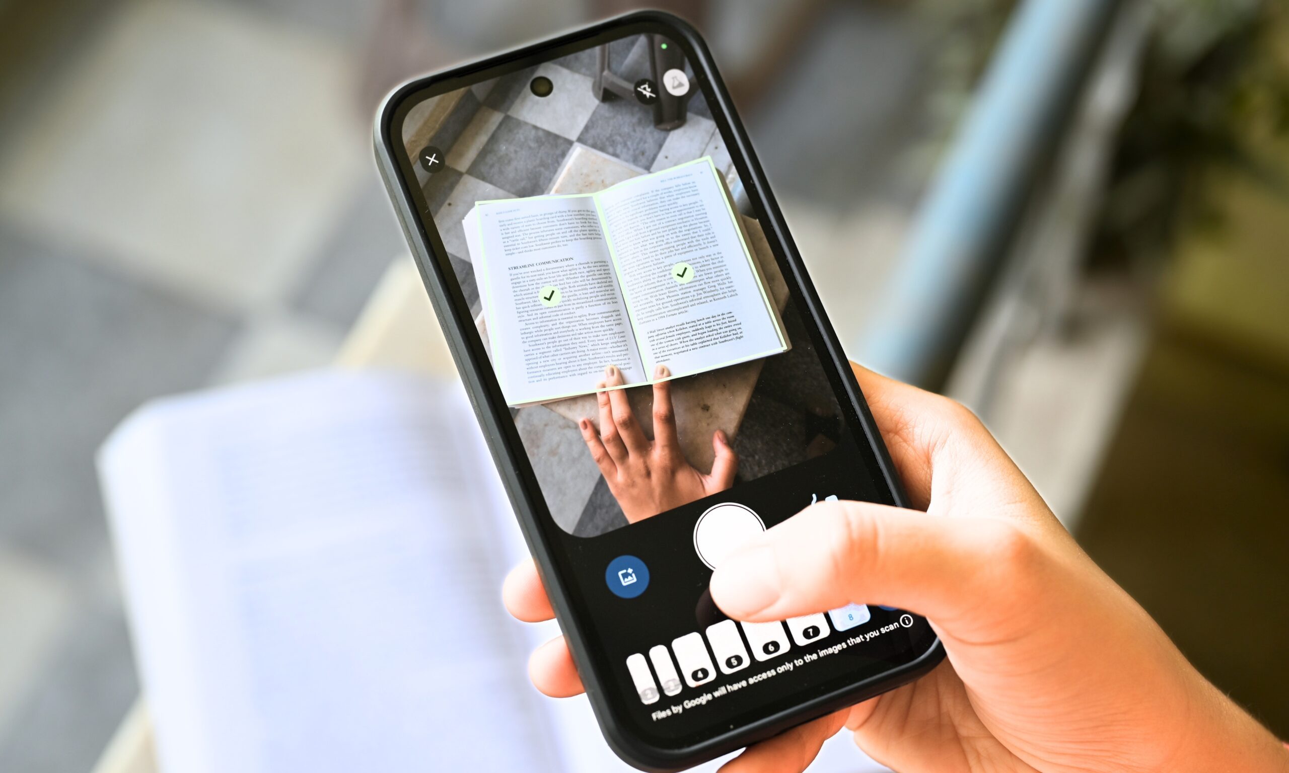 scan multiple pages in google drive android