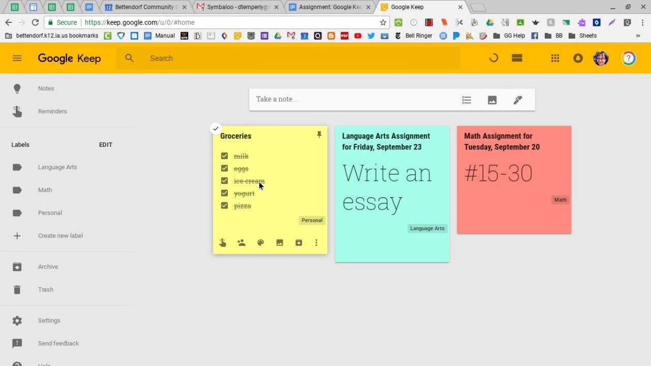 google keep web text formatting not working